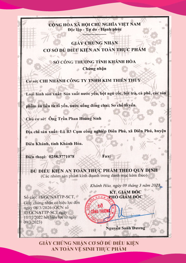 chứng nhận an toàn